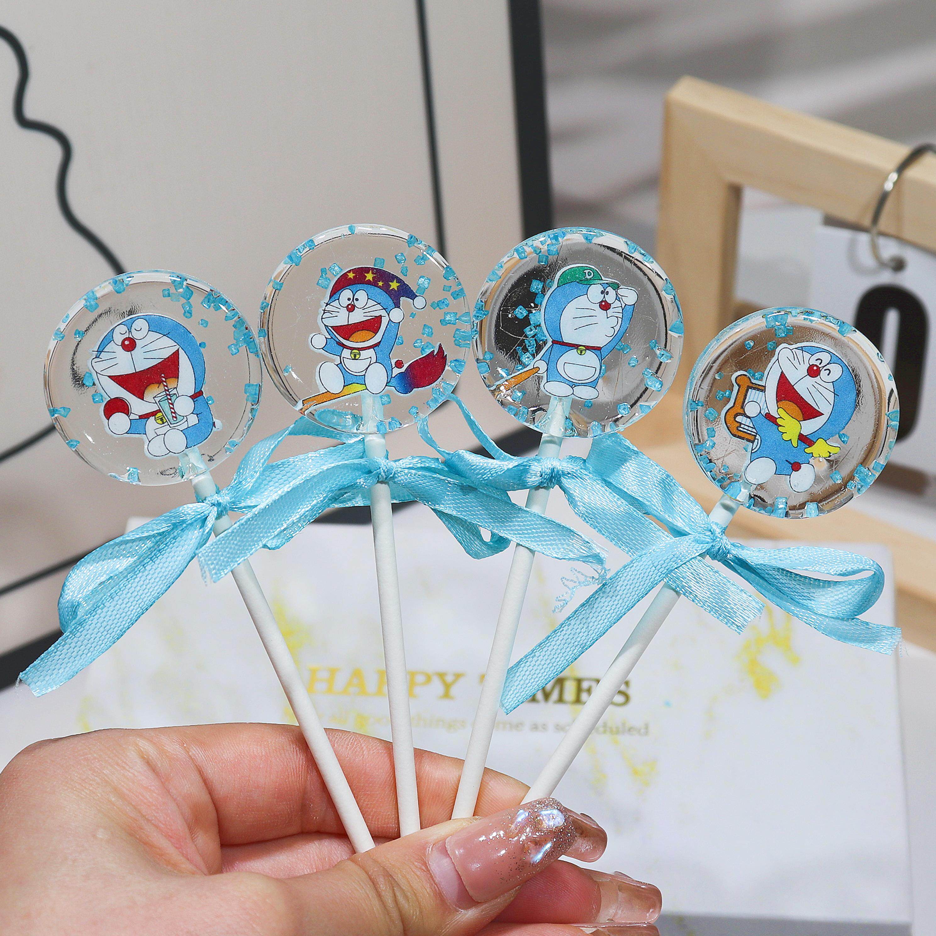定制哆啦A梦棒棒糖61六一糖果零食礼盒创意学生礼物生日儿童节