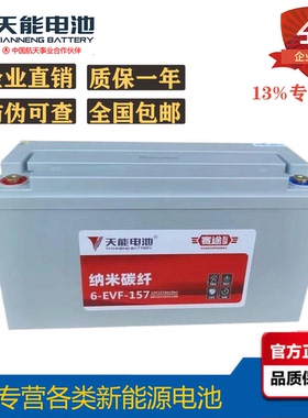 天能6-EVF-150 12V150AH奇瑞 宝雅 丽驰电动汽车免维护动力蓄电池