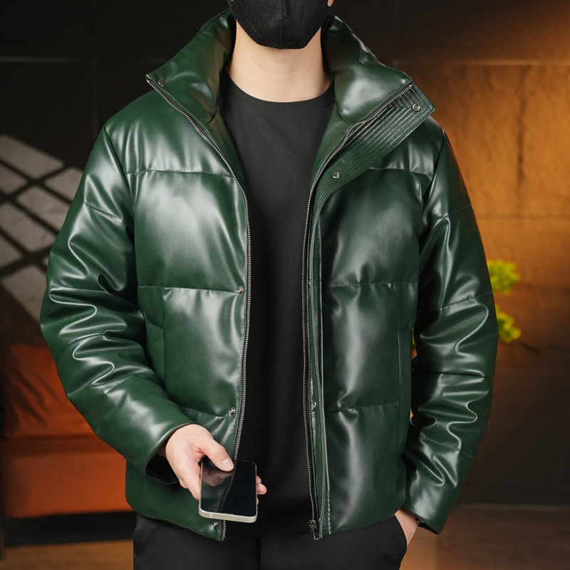 2025新款男士真皮羽绒服冬季加厚