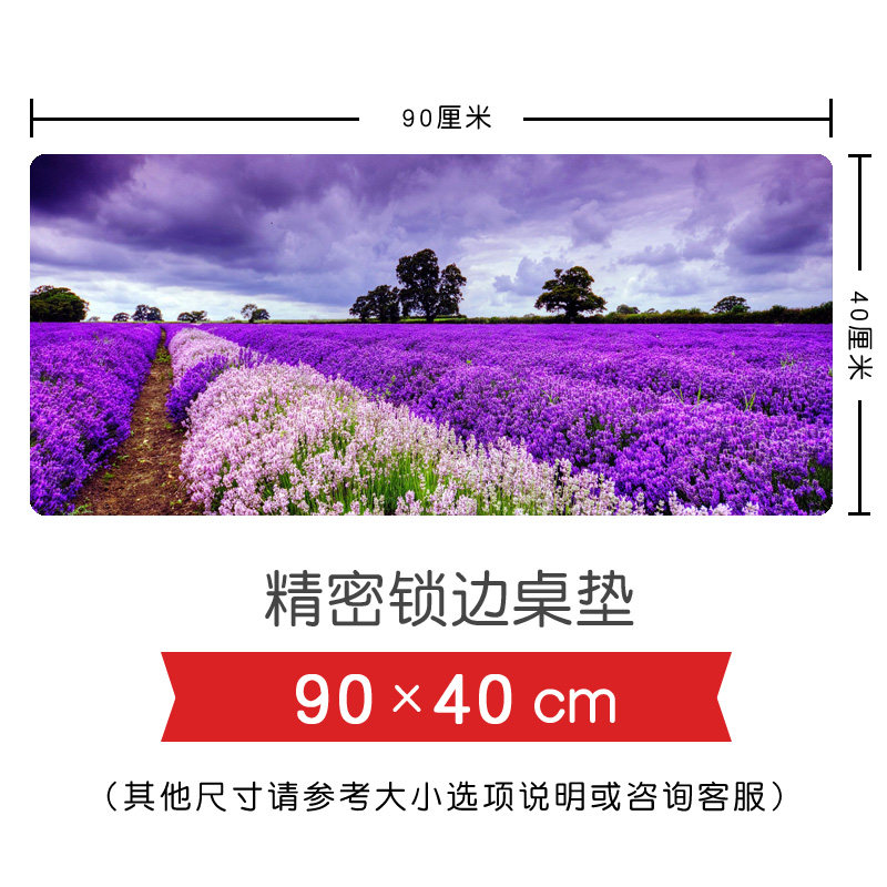 花卉周边郁金香梅花向日葵薰衣草玫瑰 超大号锁边桌垫键盘鼠标垫,模玩/动漫/周边/娃圈三坑/桌游,游戏/电竞实物周边,淘宝优惠券,粉丝福利购,淘宝优惠卷