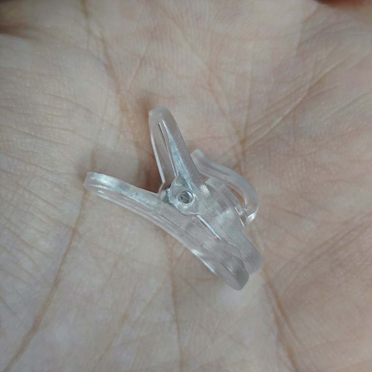 独家透明耳机线夹  2mm线径  可旋转结构 实惠好用 白色 黑色