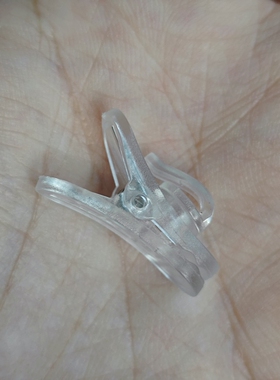 独家透明耳机线夹  2mm线径  可旋转结构 实惠好用 白色 黑色