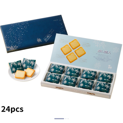 日本白色恋人巧克力夹心饼干