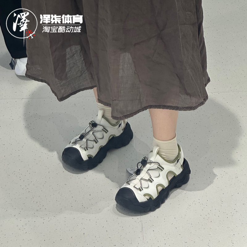 斐乐白绿猫爪溯溪鞋运动凉鞋