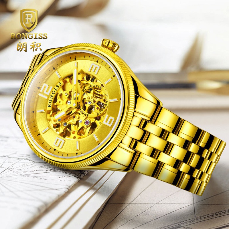 自动机械男士高档百搭黄金手表