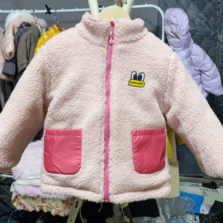 3岁特价韩国童装女童冬款加厚羔羊绒两面穿棉服宝宝保暖抗旱外套