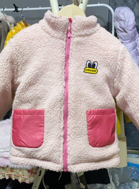 3岁特价韩国童装女童冬款加厚羔羊绒两面穿棉服宝宝保暖抗旱外套