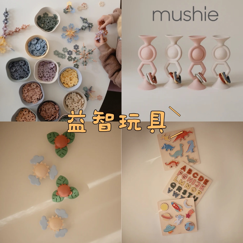 早教益智玩具木制拼图雪花片积木