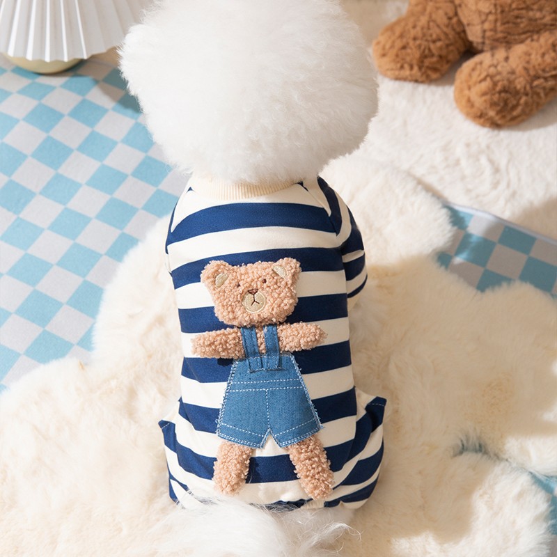 立体小熊小狗狗衣服春2305MSMF夏款脚泰迪熊博美小型犬居猫咪比宠