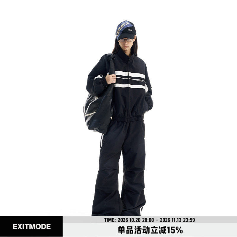 EXITMODE BY BLINDNOPLAN 25AW 拼色做旧运动外套防风休闲夹克