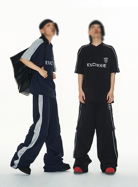 EXITMODE BY BLINDNOPLAN 25SS 美式宽松休闲上衣徽章运动短袖T恤