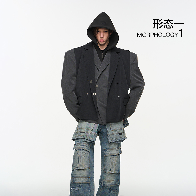 BLINDNOPLAN  24SS 双面多穿阔版春季西装外套