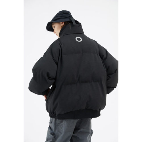 廓形肌理感暗条纹休闲棉服
