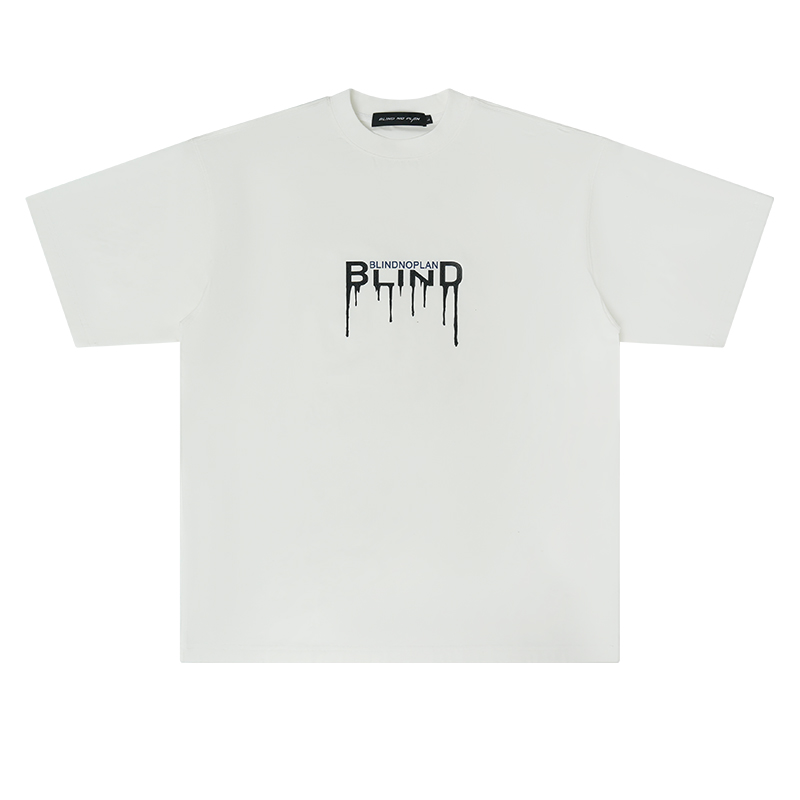 三色凉感冰皮拉浆印花短袖T恤