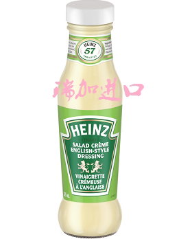 新品包邮加拿大Heinz亨氏英式经典奶油沙拉酱薯条汉堡265ML甜酸