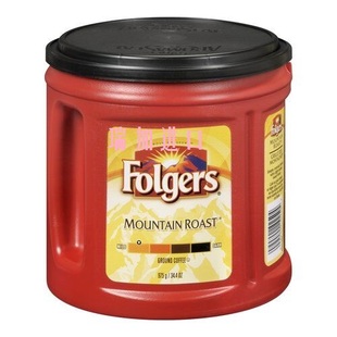 包邮加拿大购美国Folgers福爵Mountain轻度烘焙咖啡粉975g/桶多种
