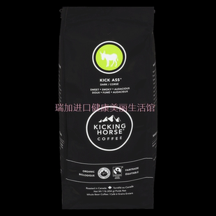 包邮加拿大Kicking horse KICK ASS有矶咖啡整豆深度烘焙454g多种