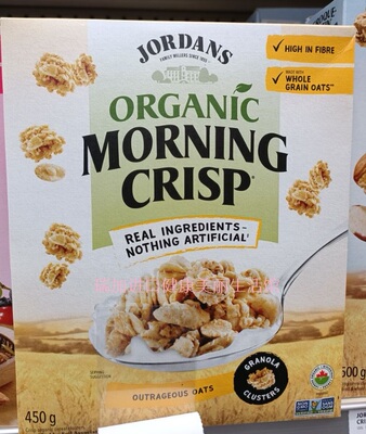 包邮加拿大Jordans巧丹思有-机格兰诺拉脆燕麦片500g多种口味可选