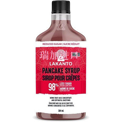 新品包邮加拿大Lakanto减98%超低糖低卡路里天然糖浆384ML枫糖味