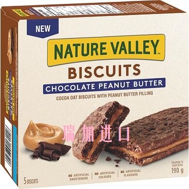 加拿大巧克力花生酱夹心燕麦饼干