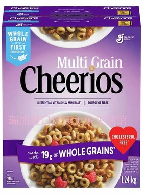 包邮加拿大General mills通用磨坊全麦圈谷物麦片1.24KG零胆顾-醇