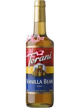 新品包邮加拿大Torani咖啡饮品烘焙多用途调味糖浆750ML香草豆味