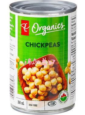 包邮加拿大President's总统之选Chickpeas有-机鹰嘴豆罐头398ML*2