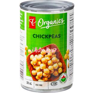 包邮加拿大President's总统之选Chickpeas有-机鹰嘴豆罐头398ML*2