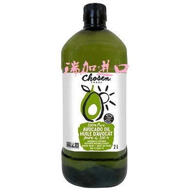包邮加拿大CHOSEN FOOD牛油果/鳄梨油2L孕妇宝老人燃点高零胆固醇