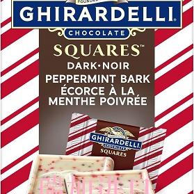 包邮加拿大GHIRARDELLI薄荷树皮方块黑巧克力138克限量版多种口味
