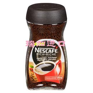包邮加拿大Nescafe雀巢Rich浓郁DOUBLE双倍纯速溶黑咖啡170克多种