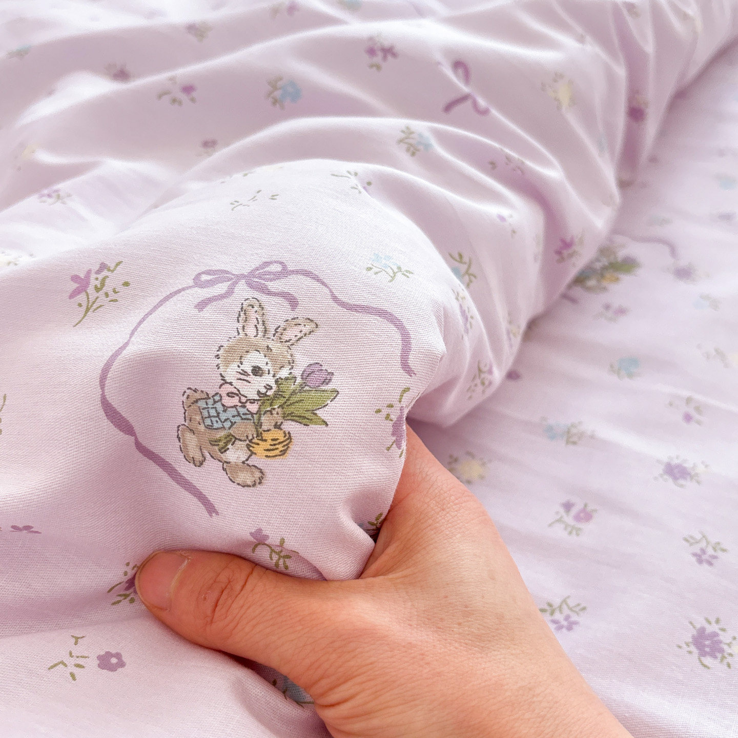 紫樱兔全棉床单单件亲肤舒适全棉被套枕套宿舍小清新可配三四件套,床上用品,床单,淘宝优惠券,粉丝福利购,淘宝优惠卷