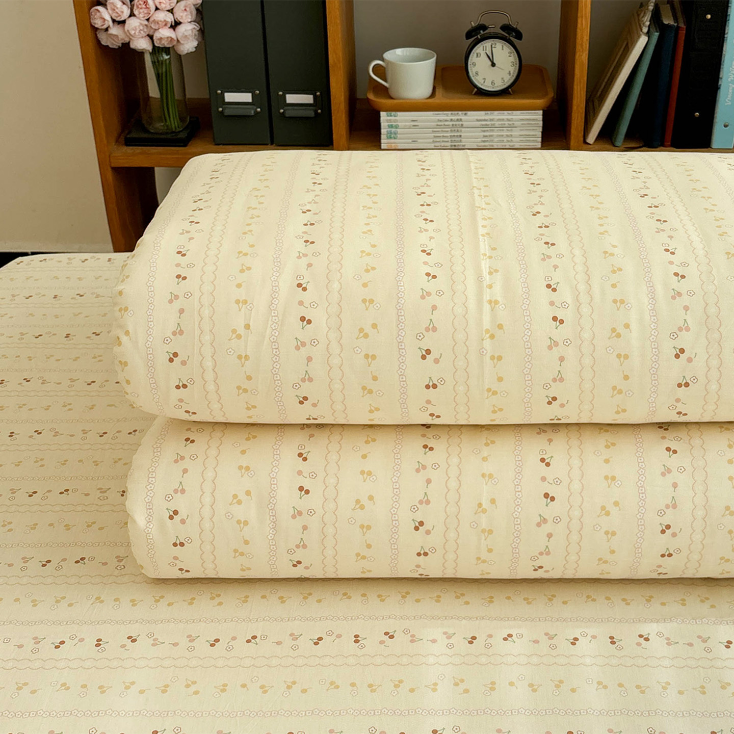 樱桃树ins简约纯棉被套