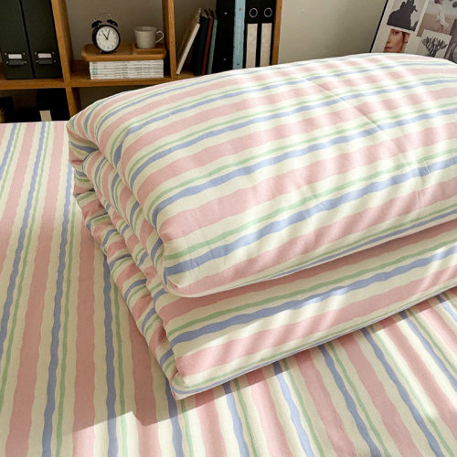 唐朝一只鱼全棉梦幻条纹被套