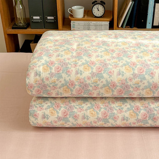 双层纱汪小姐田园风A类全棉单人被套家用200×230cm被罩加大定制