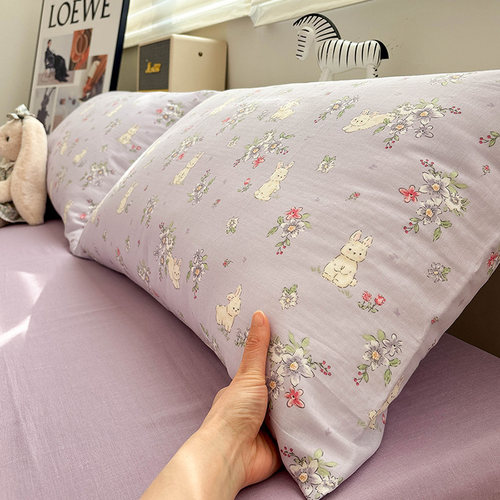 唐朝一只鱼双层纱香香兔枕套