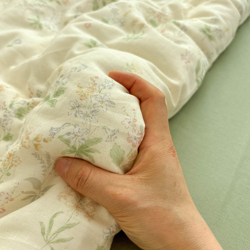 唐朝一只鱼双层纱樱桃花床单