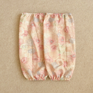 双层纱花韵纯棉套袖女秋冬上班办公室防脏袖套羽绒服防污护袖纯棉