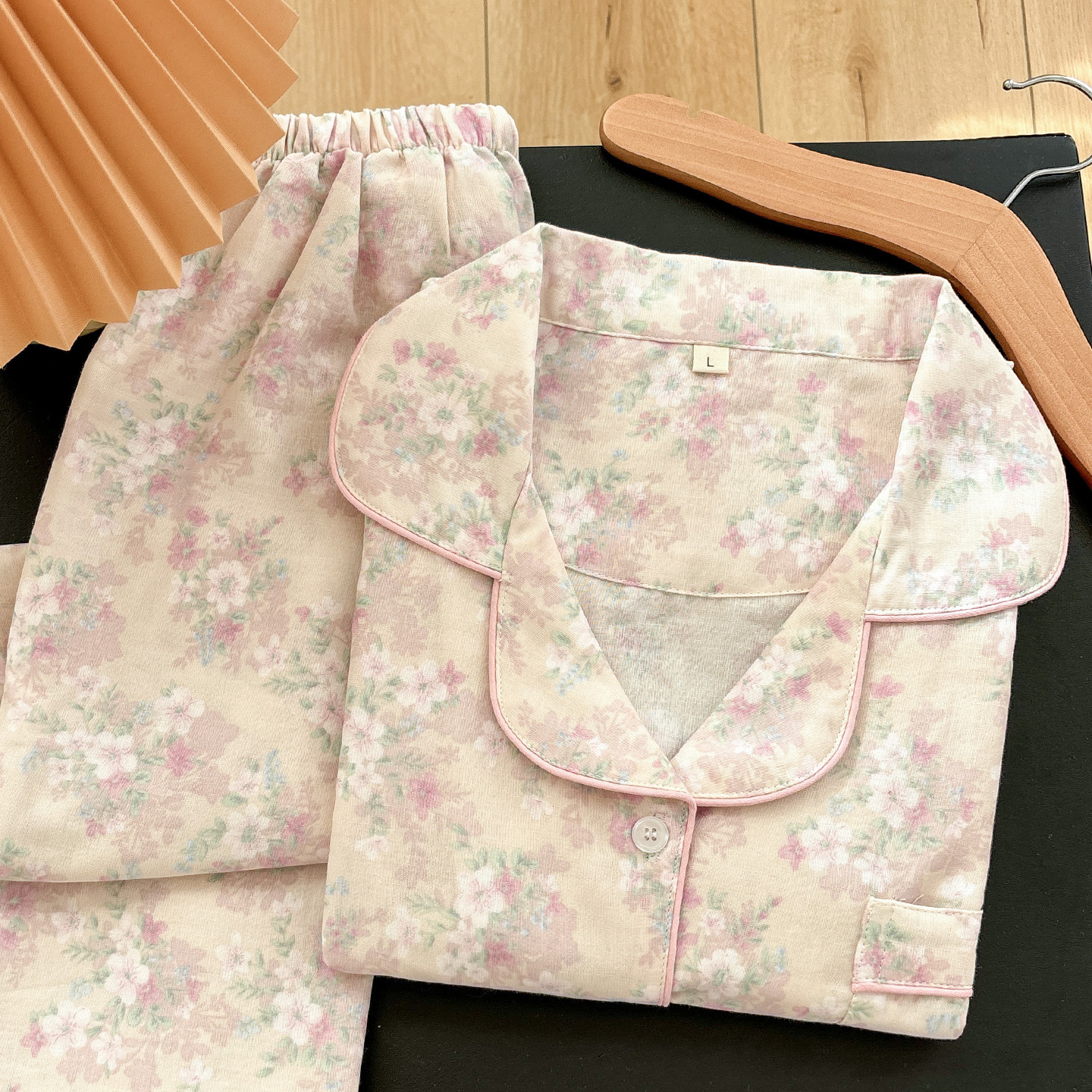 双层纱晚香玉家居睡衣