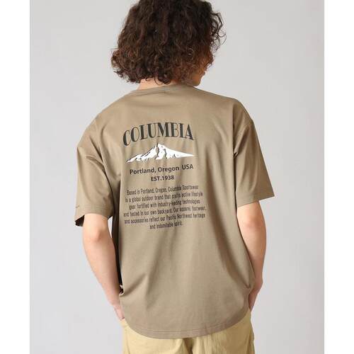 代购Columbia哥伦比亚男士户外T恤速干防晒透气短袖T恤圆领短袖