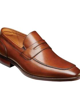 海外代购Florsheim男士乐福鞋柔软舒适缓震回弹套脚低跟商务通勤