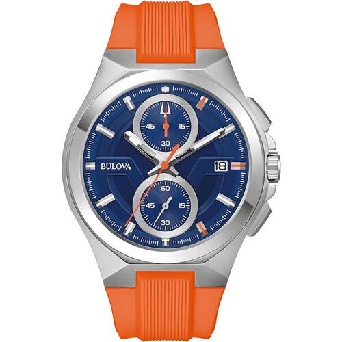 日本代购BULOVA/宝路华男士欧美腕表计时码表日历显示不锈钢表壳