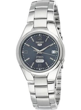 代购Seiko精工男士腕表日期日历夜光自动上链钢带防水金属硬lex