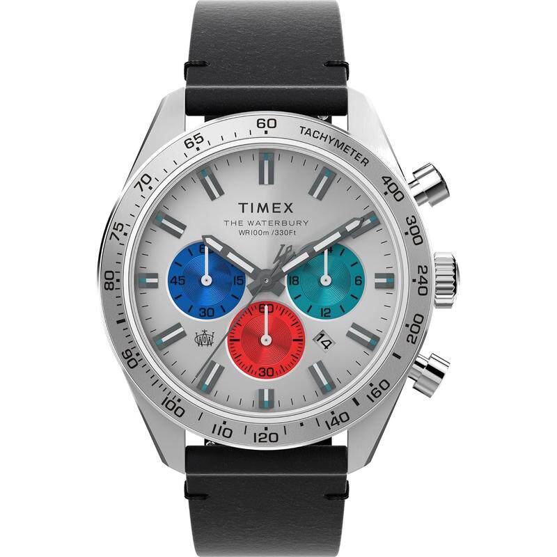 代购Timex天美时男士腕表计时夜光日期测速金属防水皮带钢壳