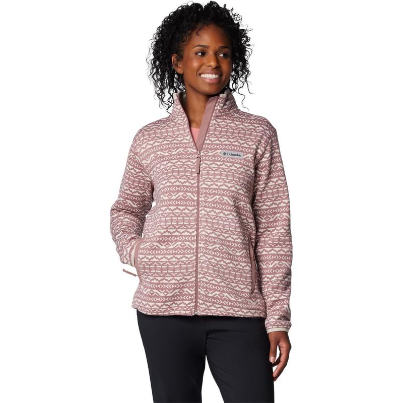 Columbia哥伦比亚女士抓绒衣保暖防风保暖层保暖外套立领长袖