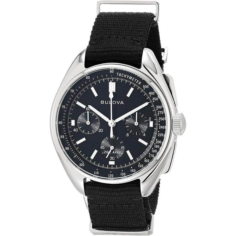 代购BULOVA宝路华男士腕表计时夜光日期测速金属防水钢带织物