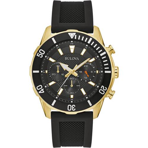 海外代购BULOVA/宝路华男士欧美腕表计时码表夜光指针不锈钢