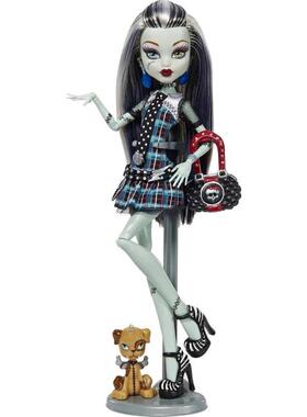 代购Monster High娃娃益智摆件塑料精细展示桌面模型正版怪诞