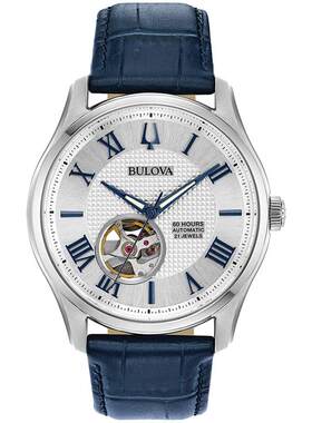 海外代购BULOVA/宝路华女士手表欧美腕表长动力储存镂空机芯