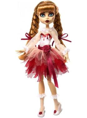 代购Monster High娃娃收藏展示塑料精致桌面礼物玩具正版恐怖